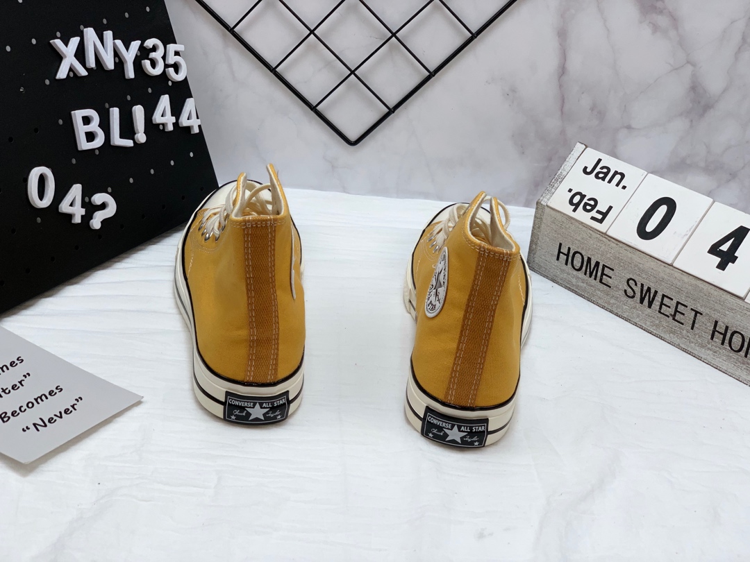 105 蓝底 匡威 Converse 1970s 162050C  复刻三星标  高品质高帮帆布滑板鞋