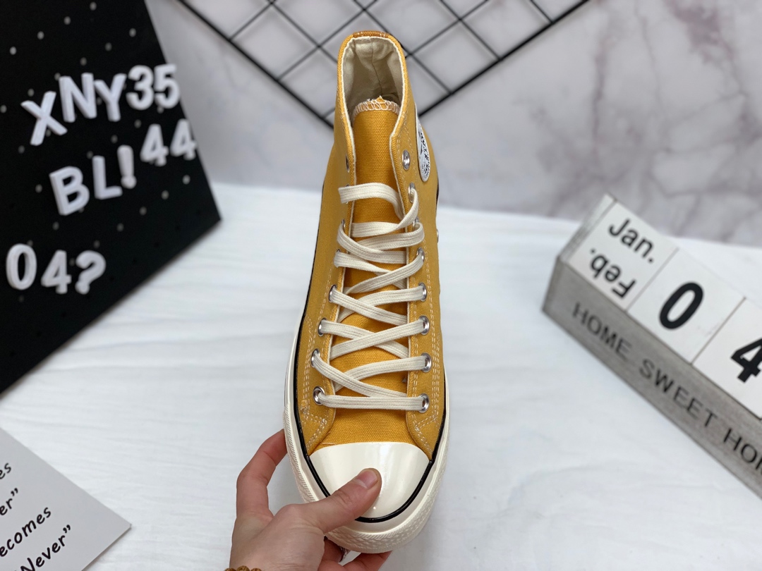 105 蓝底 匡威 Converse 1970s 162050C  复刻三星标  高品质高帮帆布滑板鞋