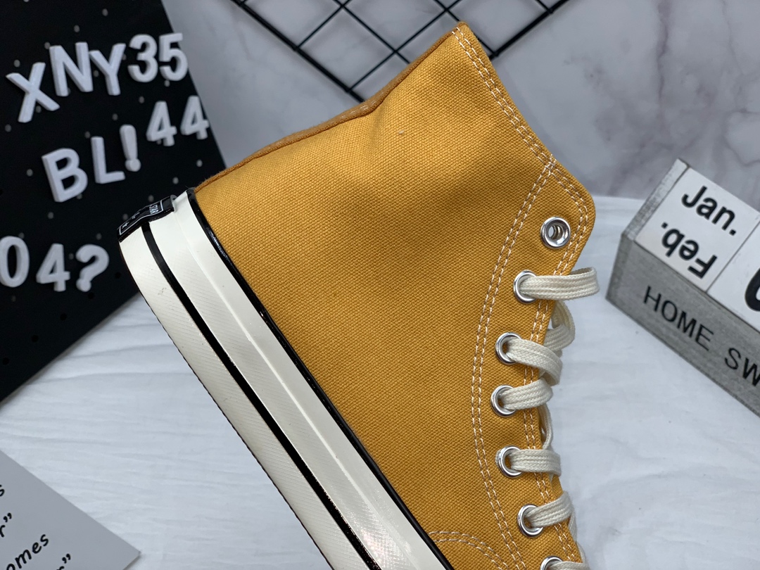 105 蓝底 匡威 Converse 1970s 162050C  复刻三星标  高品质高帮帆布滑板鞋