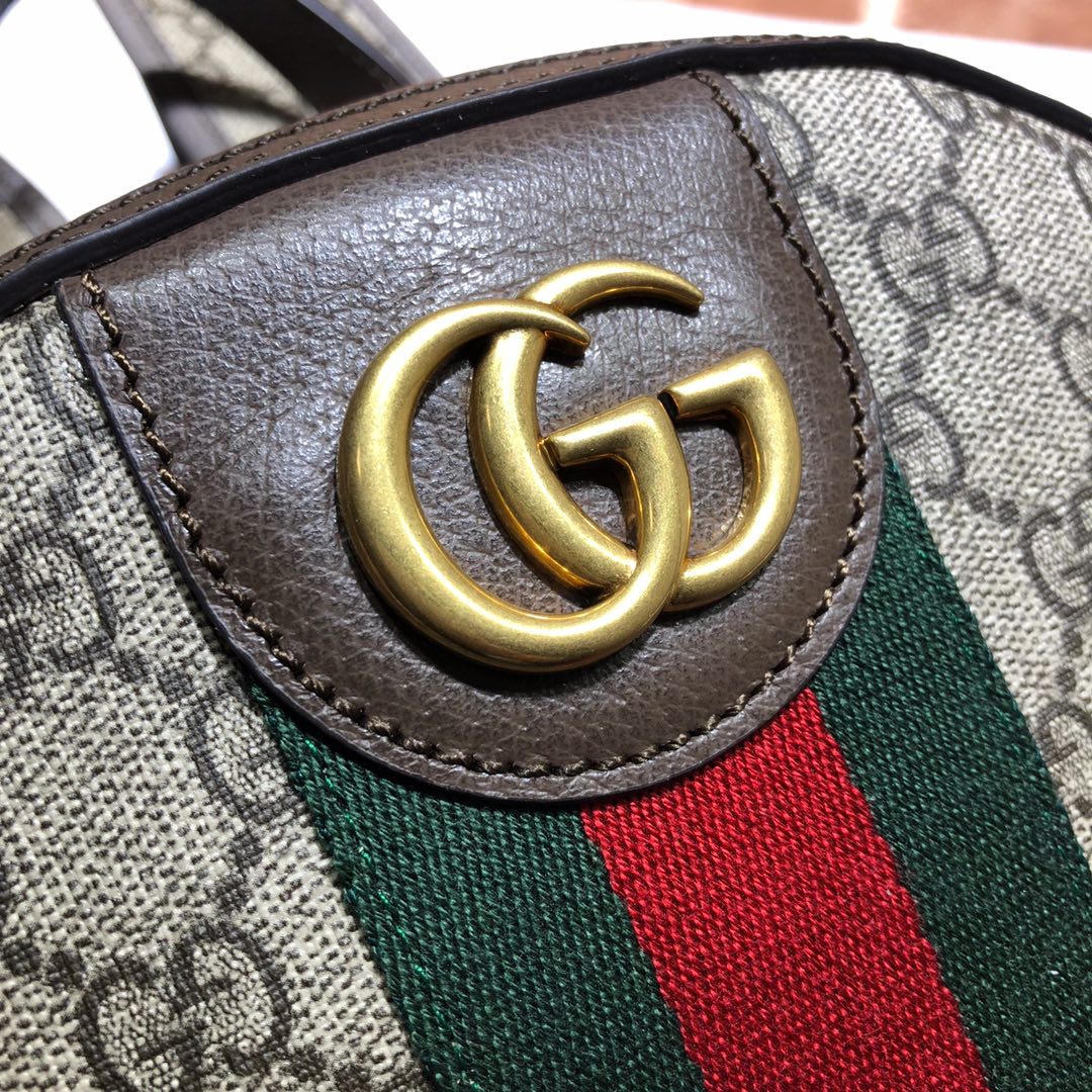 GUCCI古驰双G饰皮革GG双肩背包552884