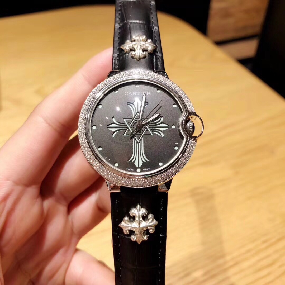 Chrome Hearts 卡地亚蓝气球系列克罗心腕表