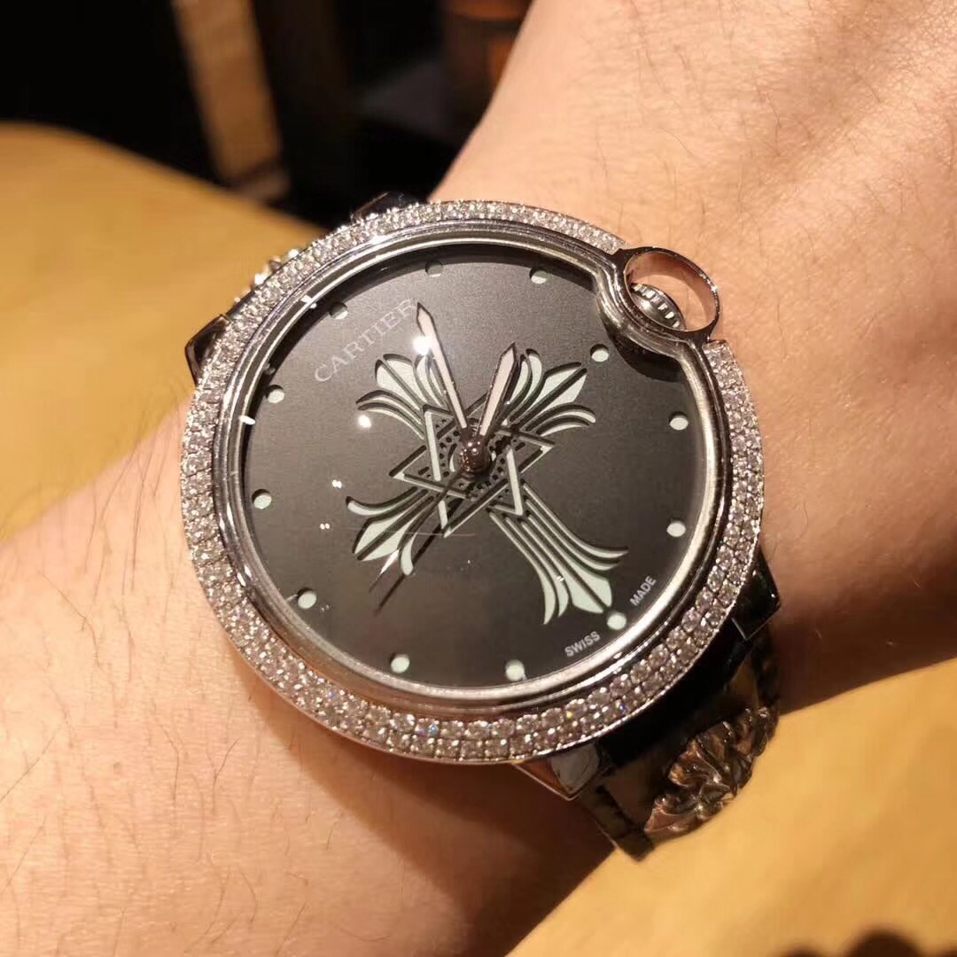 Chrome Hearts 卡地亚蓝气球系列克罗心腕表