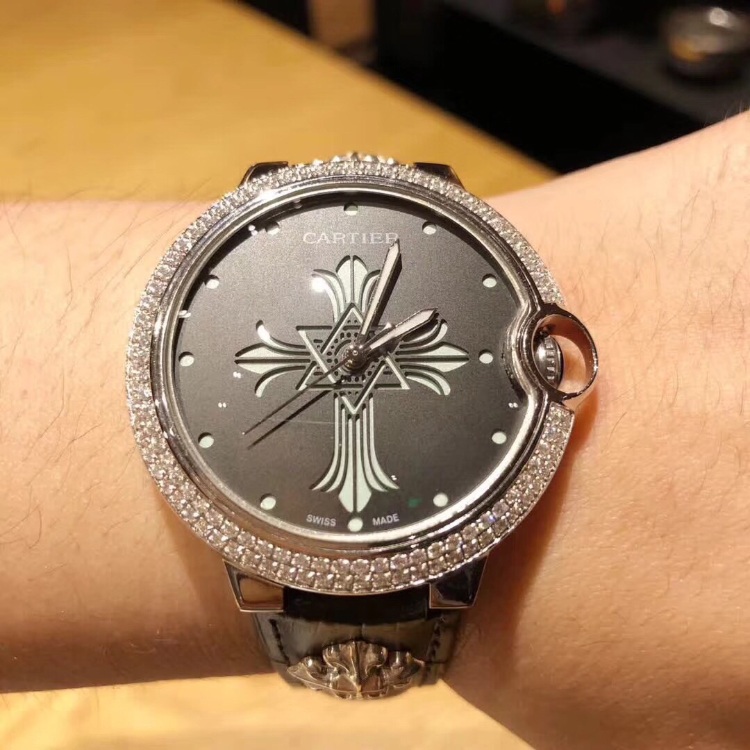 Chrome Hearts 卡地亚蓝气球系列克罗心腕表