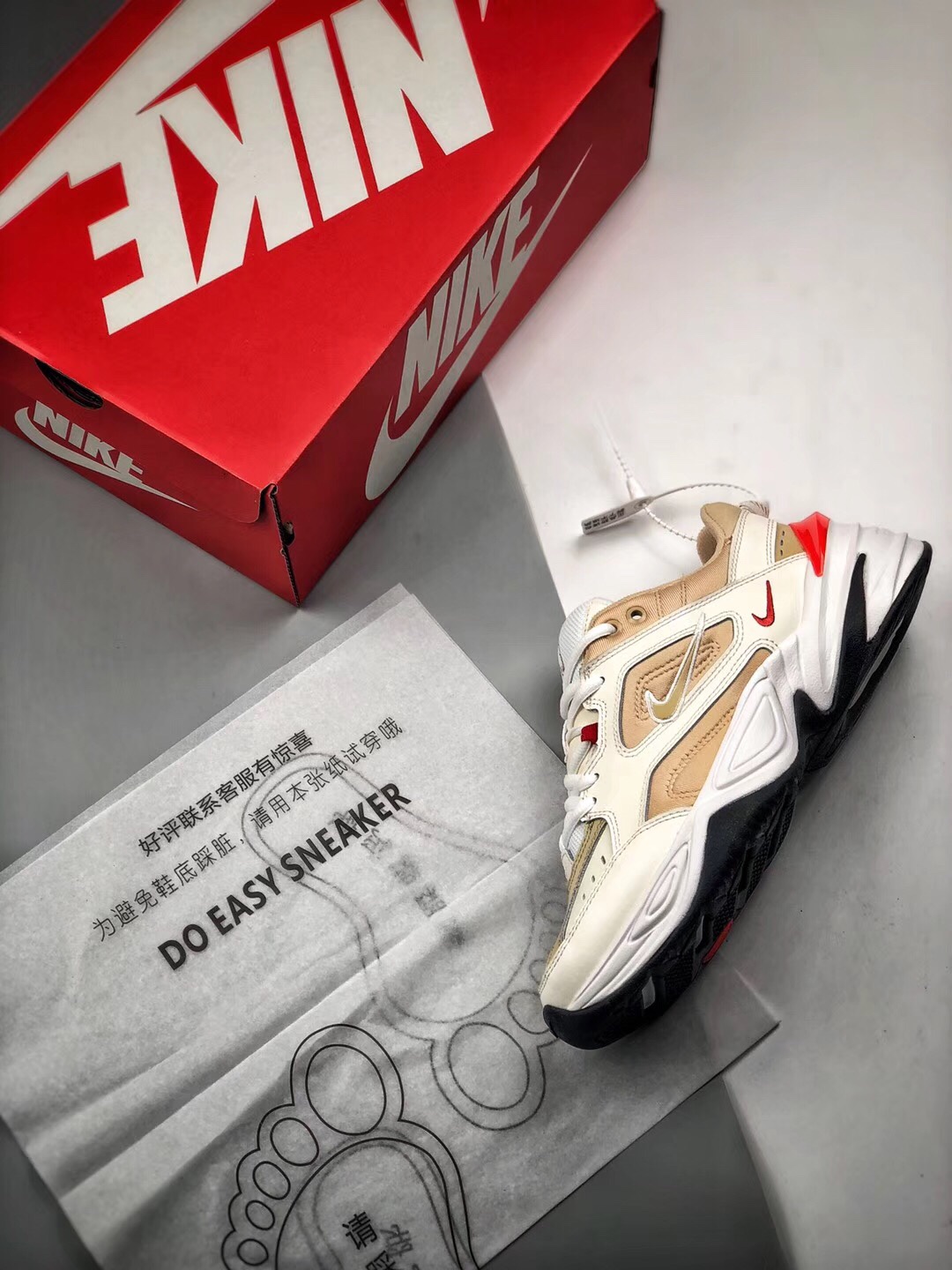 Air Monarch the M2K Tekno 米白卡 Size：36 36.5 37.5 38 38.5 39 40 40.5 41 42 42.5 43 44 44.5 45