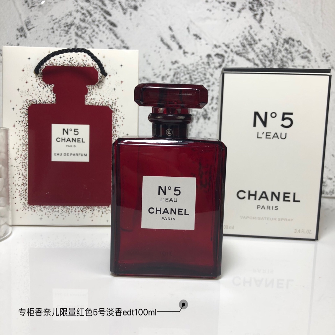 Chanel N°5 L'Eau Eau De Toilette 100ml Limited Edition Red Bottle