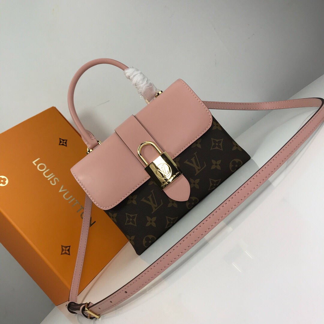 Customize Best Quality Replica
 Louis Vuitton LV Locky BB Bags Handbags Blue Gold Pink Red Monogram Canvas Cowhide Fashion M44141