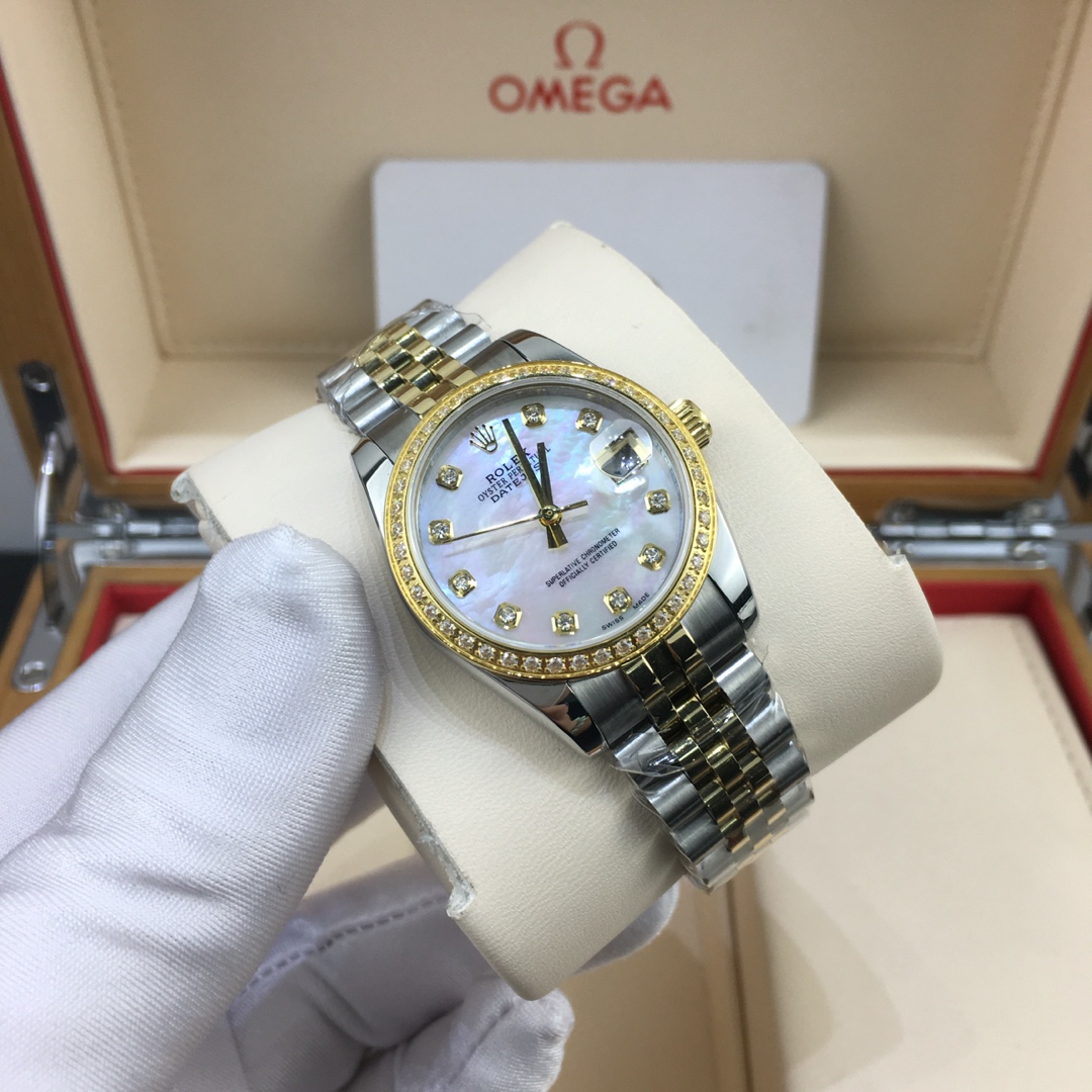 Rolex 皇家 劳力士日志女款贝壳面腕表