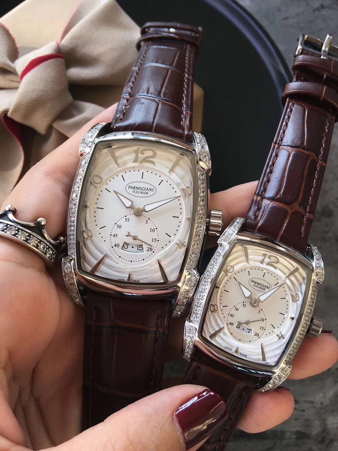 Stylish Stone-to-Face Puma Watch: Precise 1048-Couple Timepiece with Imported Stone Cores - 图片 3