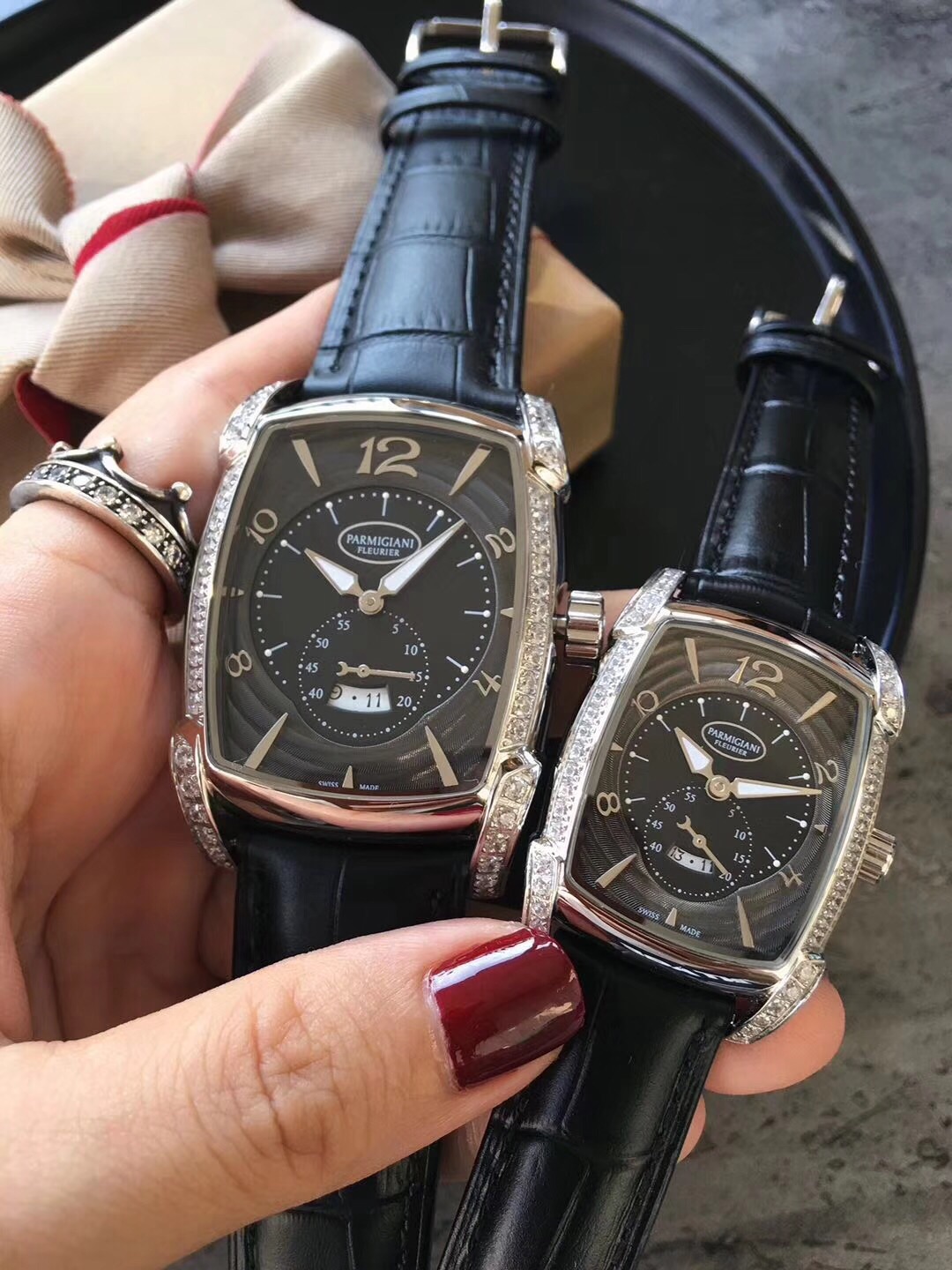Stylish Stone-to-Face Puma Watch: Precise 1048-Couple Timepiece with Imported Stone Cores - 图片 4