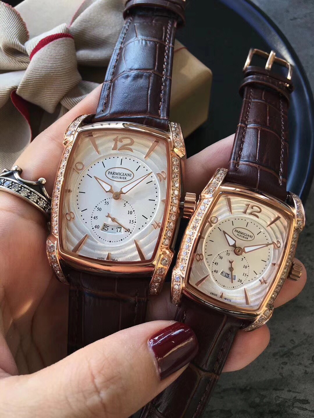 Stylish Stone-to-Face Puma Watch: Precise 1048-Couple Timepiece with Imported Stone Cores - 图片 5