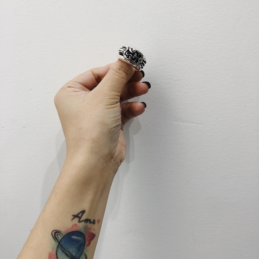 Chrome Hearts 𝐂𝐡𝐫𝐨𝐦𝐞 𝐡𝐞𝐚𝐫𝐭𝐬 克罗心桃心宝剑戒指