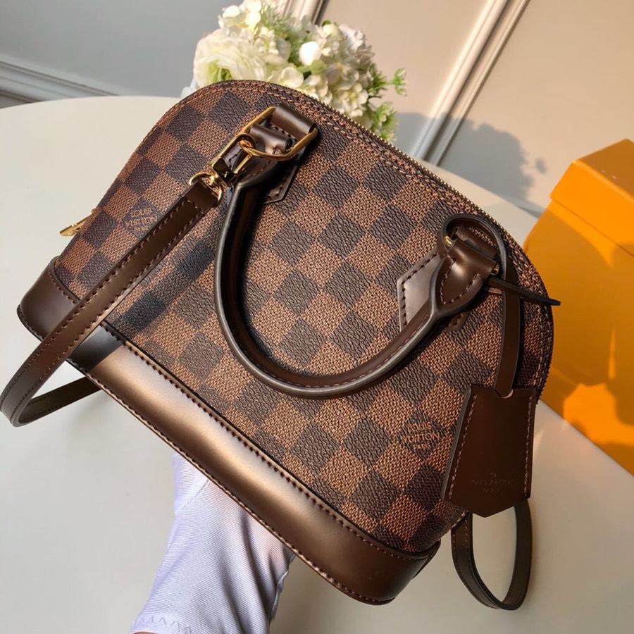 Louis Vuitton LV Alma BB 棋盘格贝壳包 N41221