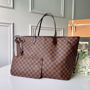 Louis Vuitton LV Neverfull Bags Handbags Canvas Fabric Vintage