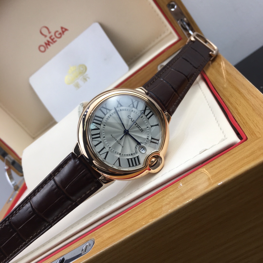 Cartier 皇家 卡地亚蓝气球大号玫瑰金男款腕表