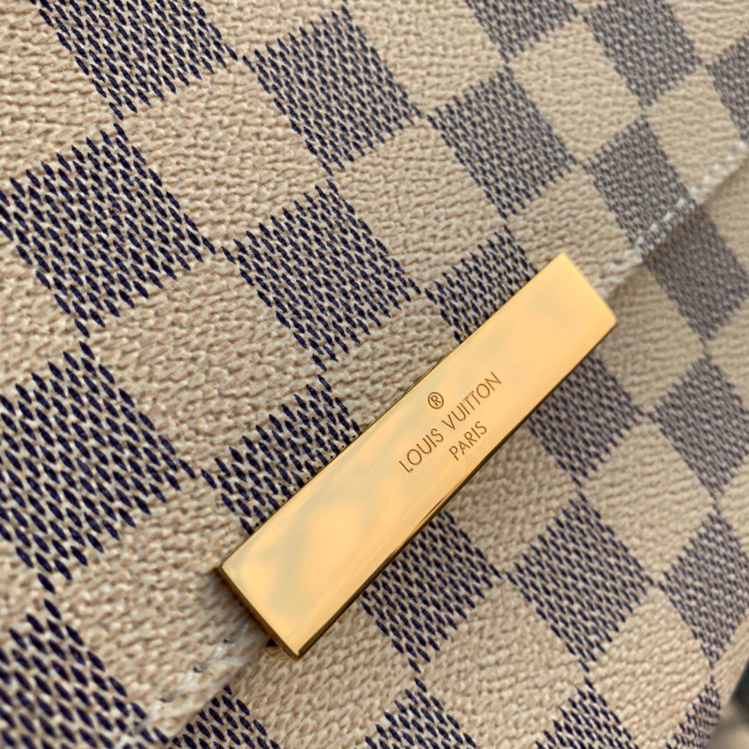 Louis Vuitton LV Favorite MM白格纹翻盖两用小鍊包 N41275