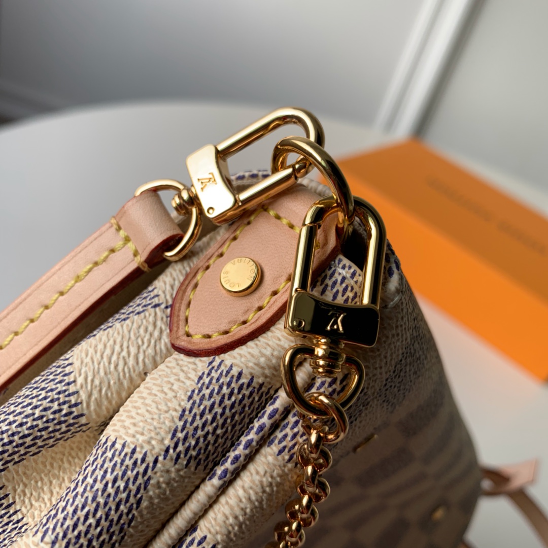 Louis Vuitton LV Favorite PM白格纹翻盖两用小鍊包 N41277