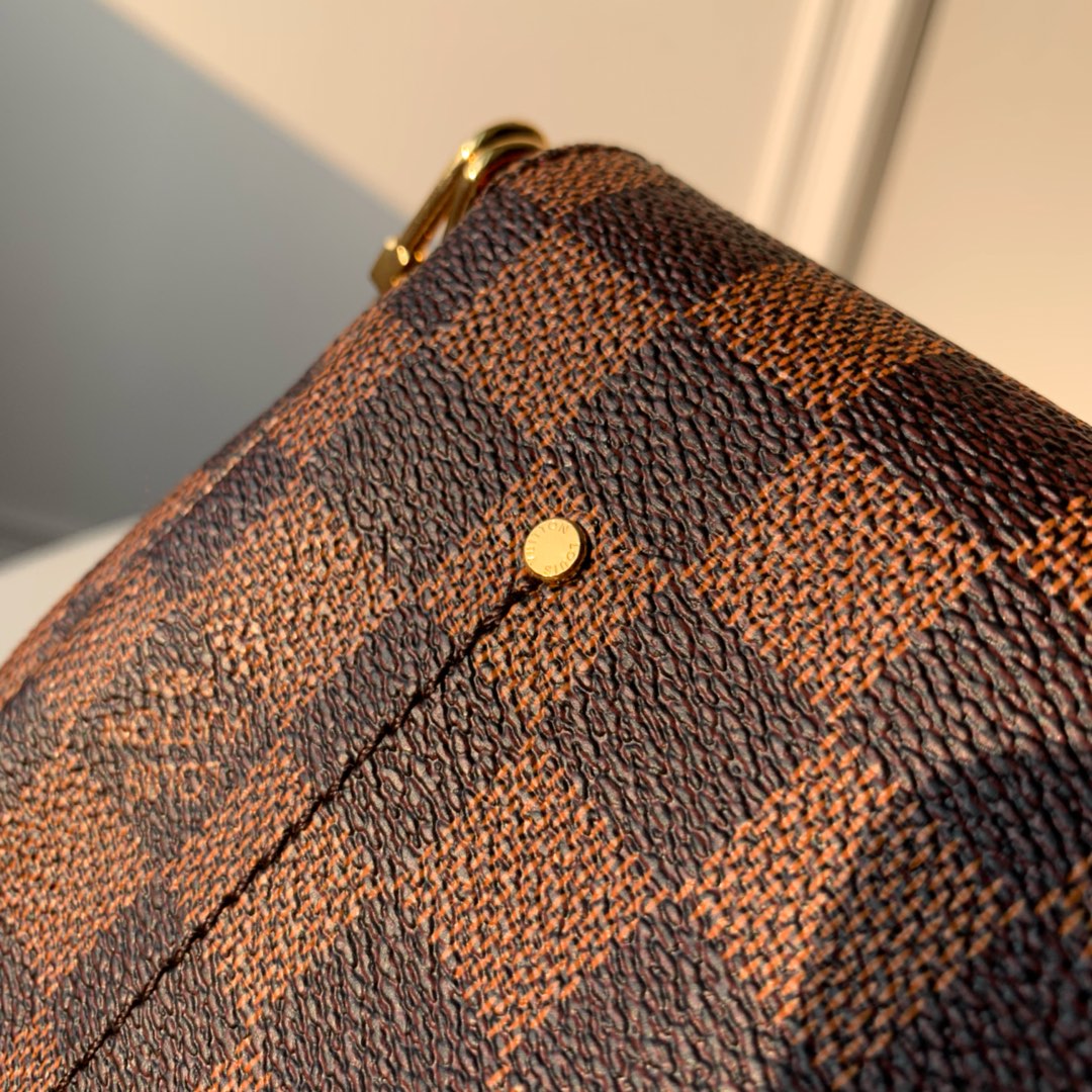 Louis Vuitton LV Favorite PM 棋盘格纹鍊条小肩背包 N41276