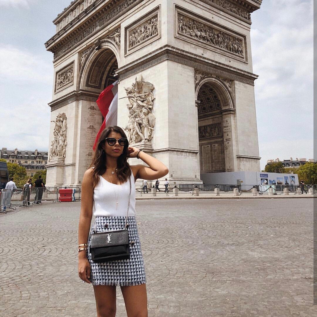 YSL Sunset 22CM 鳄鱼纹日落包 442906黑色/银扣