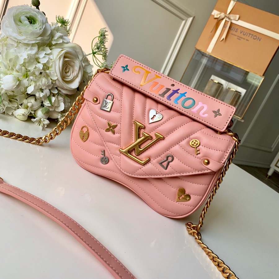 Louis Vuitton LV New Wave Bags Handbags Pink Calfskin Cotton Cowhide Spring Collection