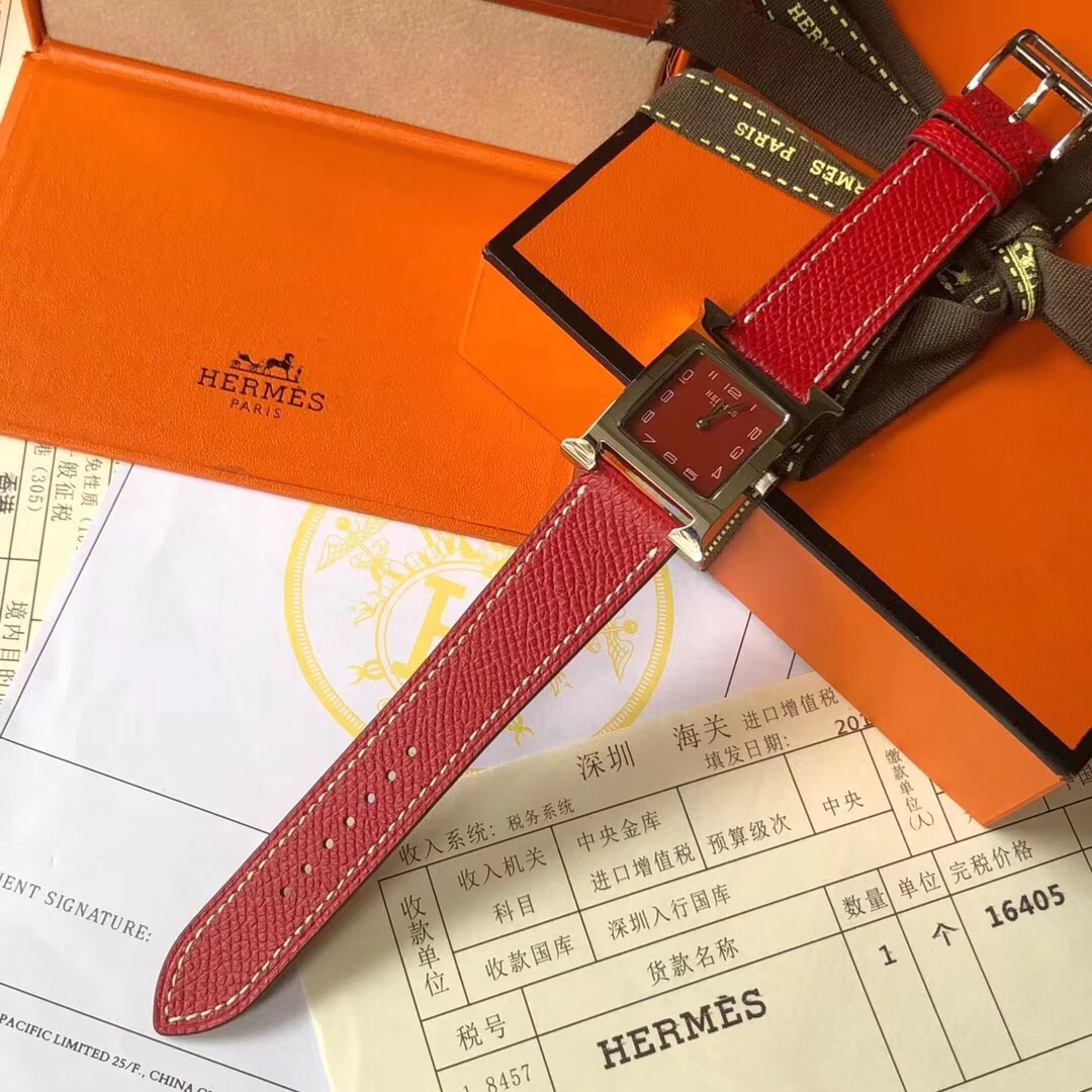 Hermès 爱马仕H形中国红新款