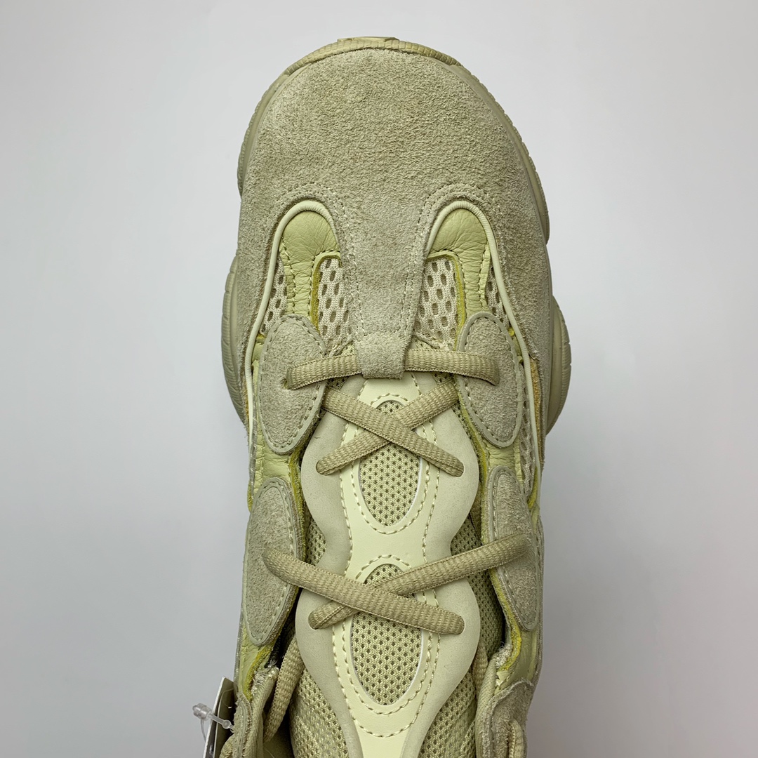 150  Adidas Yeezy 500 Desert Rat 月亮黄配色 DB2966 圈内高端卖家首选