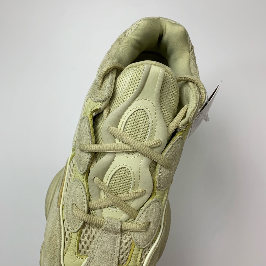 150  Adidas Yeezy 500 Desert Rat 月亮黄配色 DB2966 圈内高端卖家首选