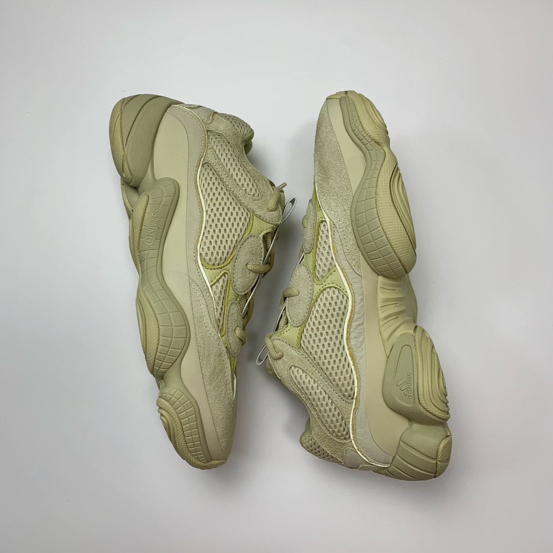 150  Adidas Yeezy 500 Desert Rat 月亮黄配色 DB2966 圈内高端卖家首选