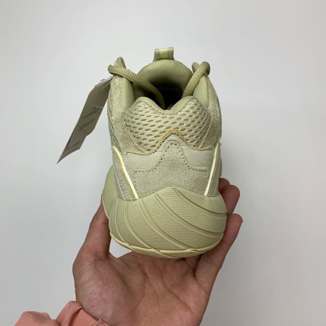 150  Adidas Yeezy 500 Desert Rat 月亮黄配色 DB2966 圈内高端卖家首选
