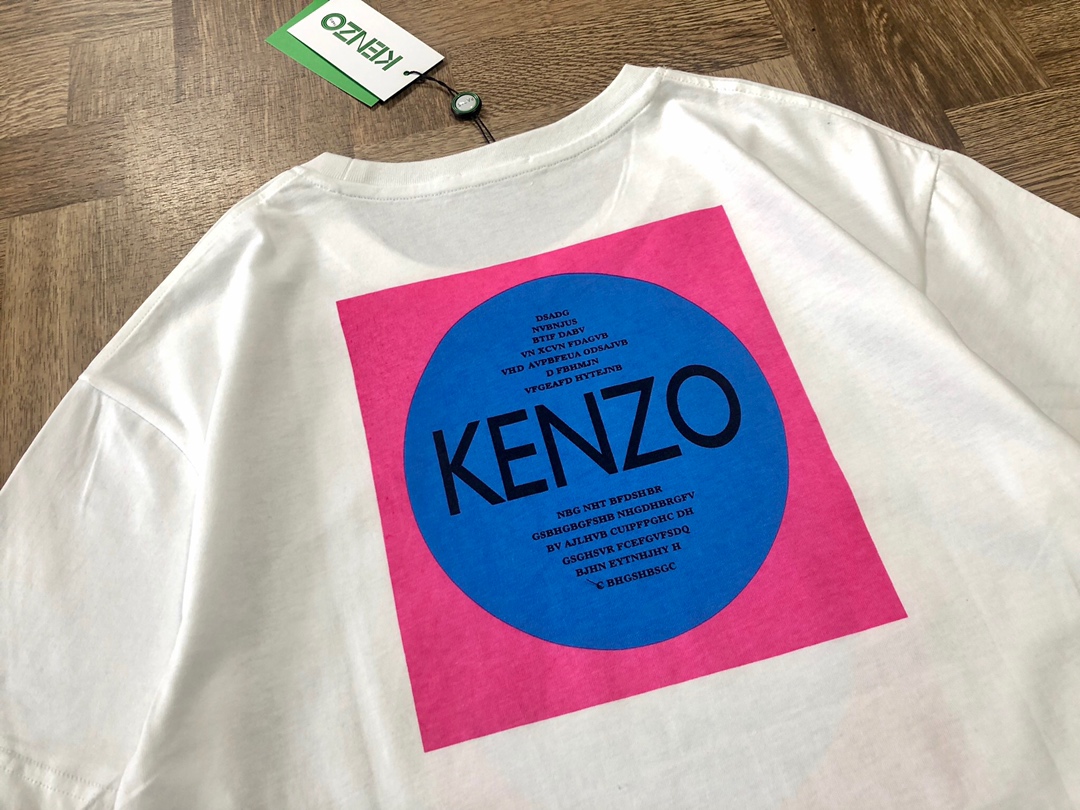 80【Kenzo 19ss 方形印花巴黎T恤】男女同款匠心之作