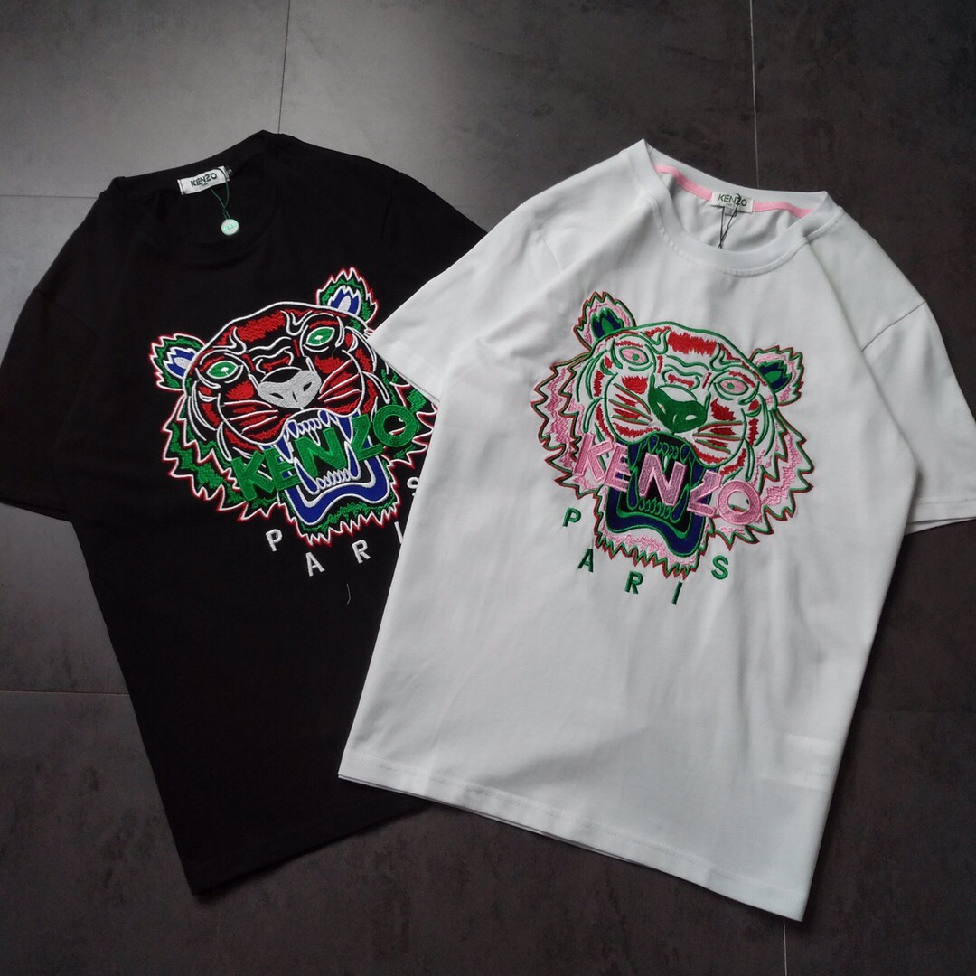 55KENZO 高田贤三 2019春夏新款虎头短袖T恤