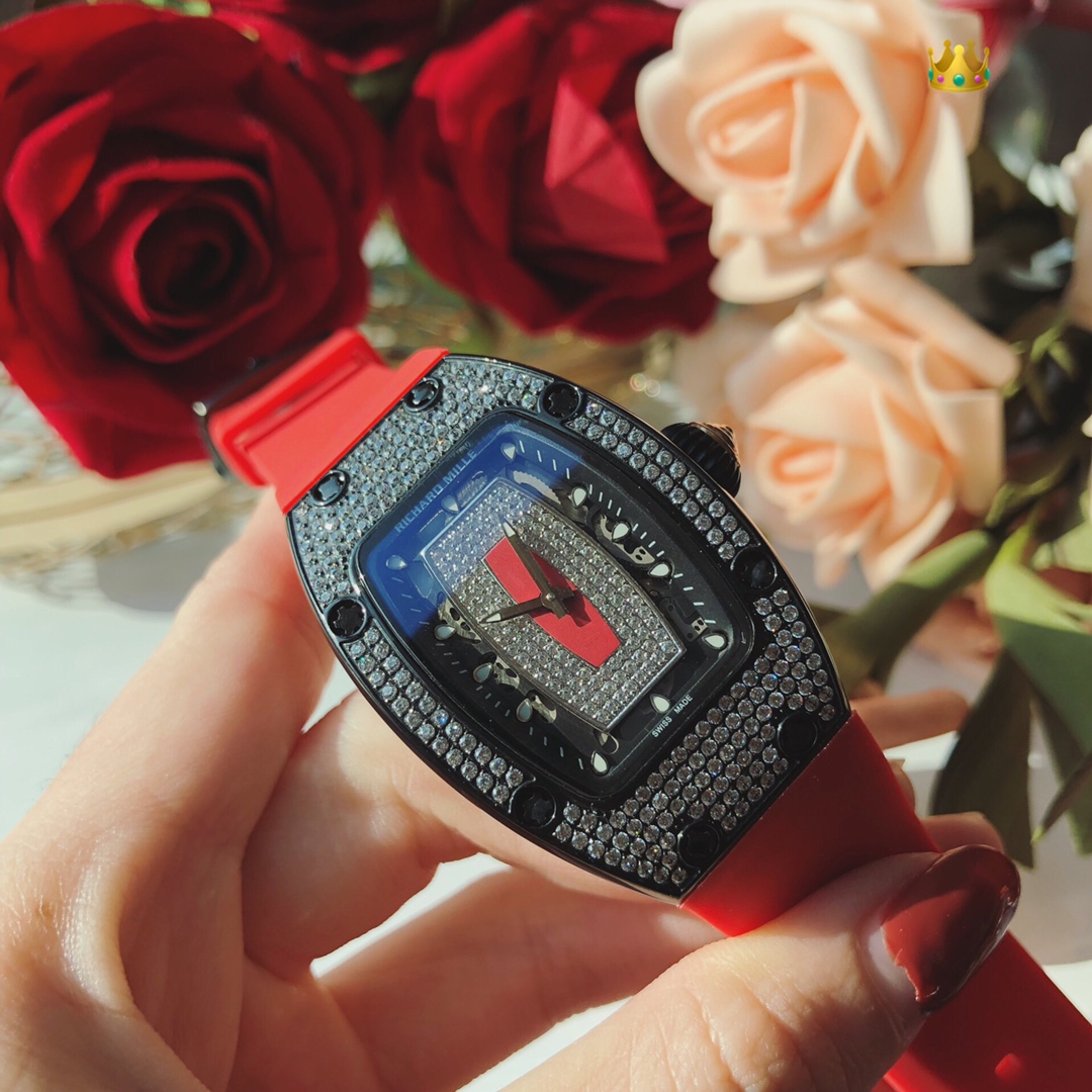 Luxury RM007 Richard Mille Wristwatch with Motor Cores and Crystal Elements - 图片 5