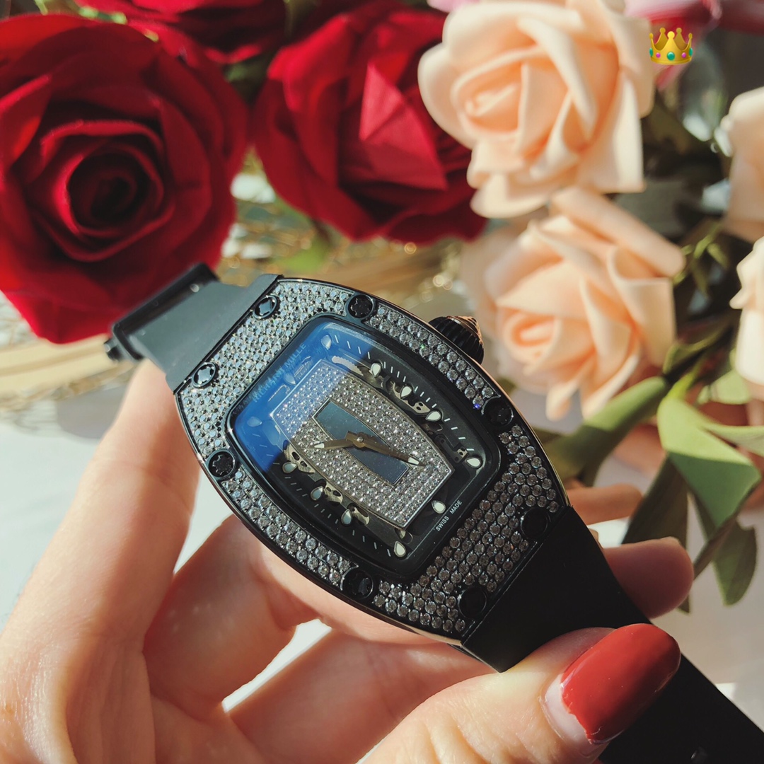 Luxury RM007 Richard Mille Wristwatch with Motor Cores and Crystal Elements - 图片 4