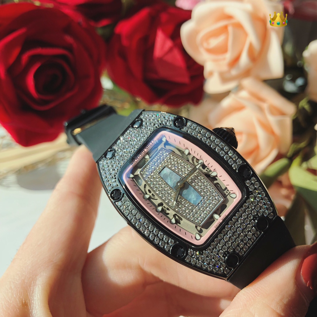 Luxury RM007 Richard Mille Wristwatch with Motor Cores and Crystal Elements - 图片 3