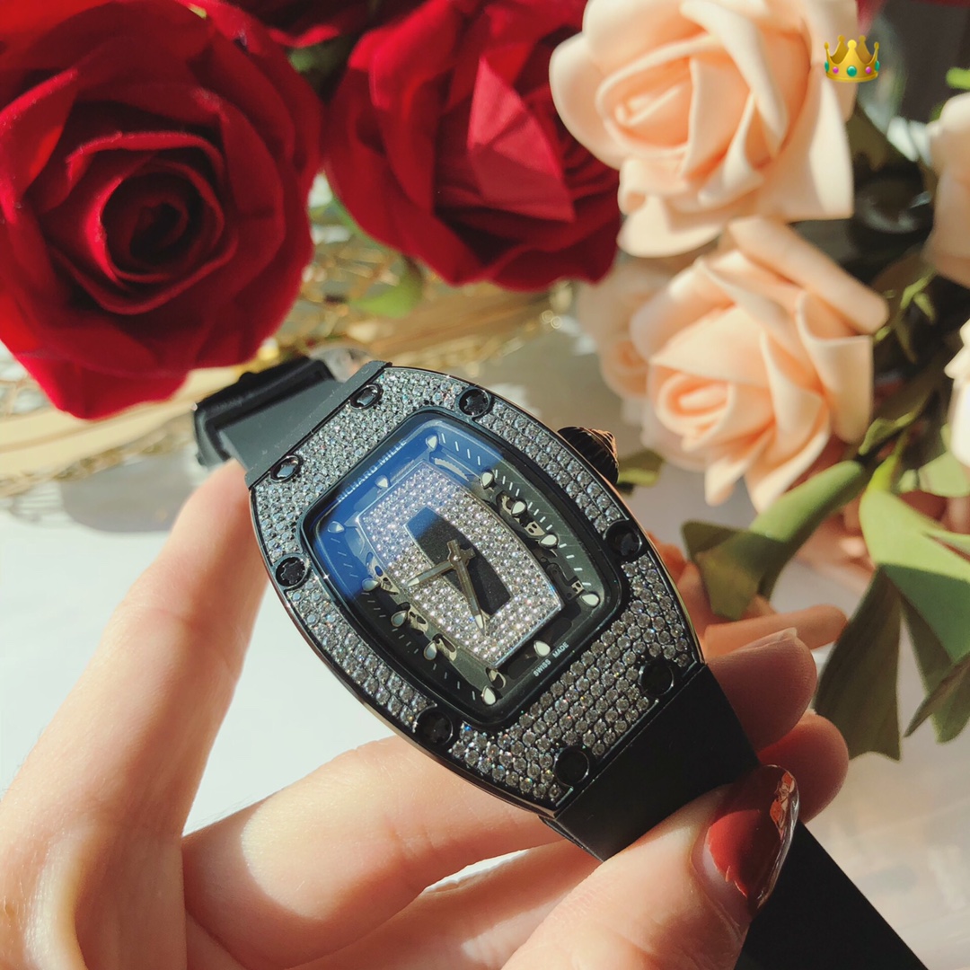 Luxury RM007 Richard Mille Wristwatch with Motor Cores and Crystal Elements - 图片 6