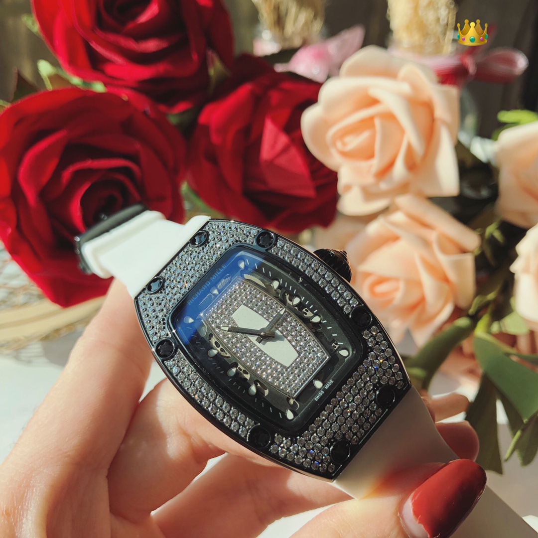 Luxury RM007 Richard Mille Wristwatch with Motor Cores and Crystal Elements - 图片 2