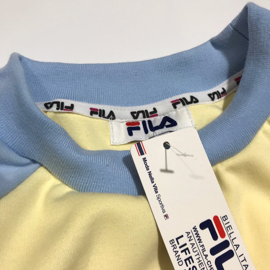 95# FILA 婓乐海外版19ss春款  斐乐插肩袖拼接卫衣 情侣款