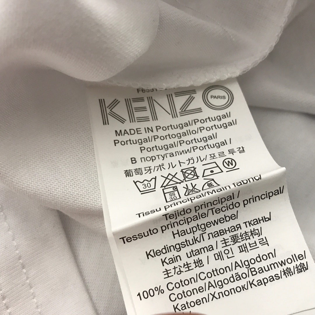 19夏款 发75  新品上新 kenzo19ss刺绣虎头情侣短袖“咆哮者”精致KENZO字母饱满立体