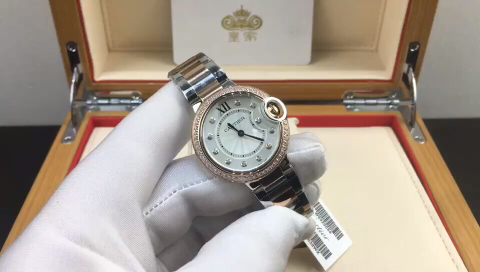 Cartier 皇家 卡地亚蓝气球33尺寸腕表视频欣赏