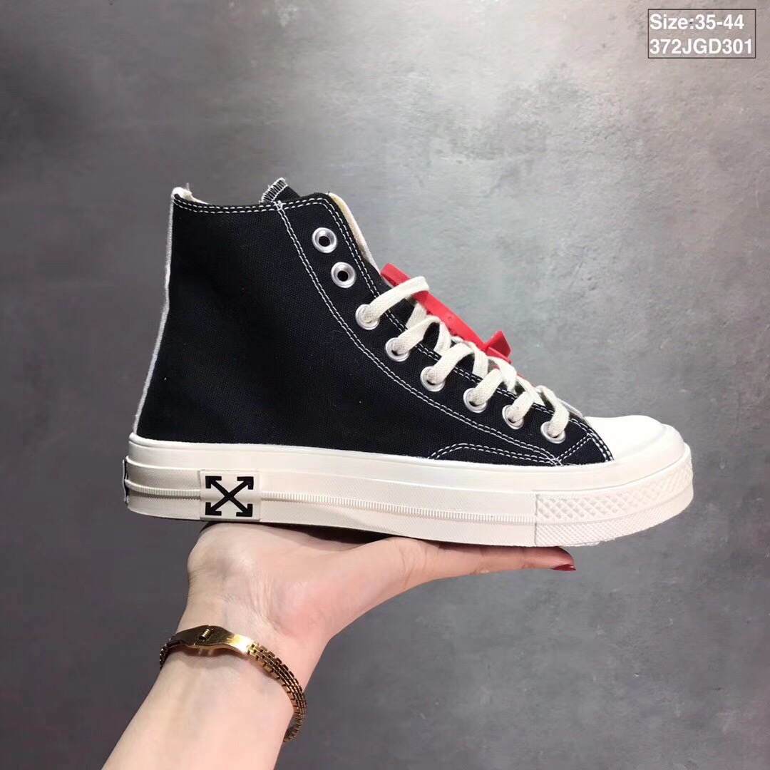 /Converse Fear Of God联名款Essentials FOG 1970s 黑白拼色高帮帆布鞋硫化鞋底