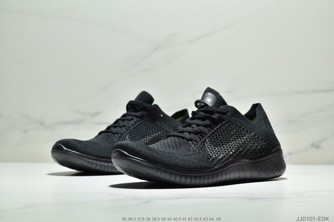 110<br />耐克新款 Nike Free Rn Flyknit 2018赤足飞线编织运动跑步鞋休闲鞋36-45