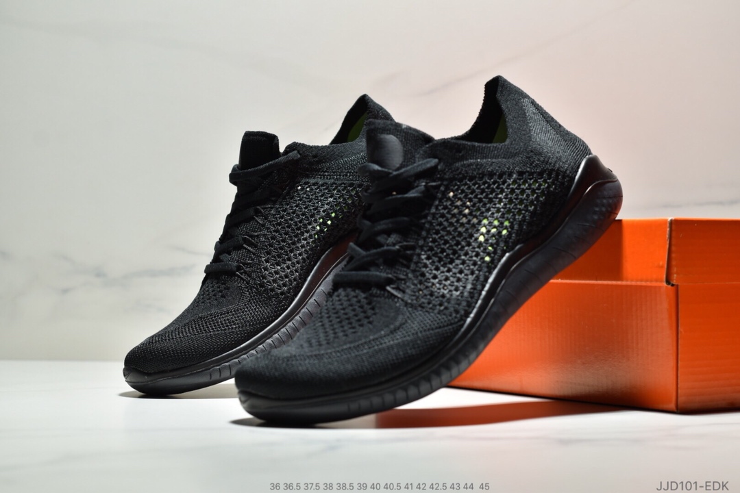 110<br />耐克新款 Nike Free Rn Flyknit 2018赤足飞线编织运动跑步鞋休闲鞋36-45