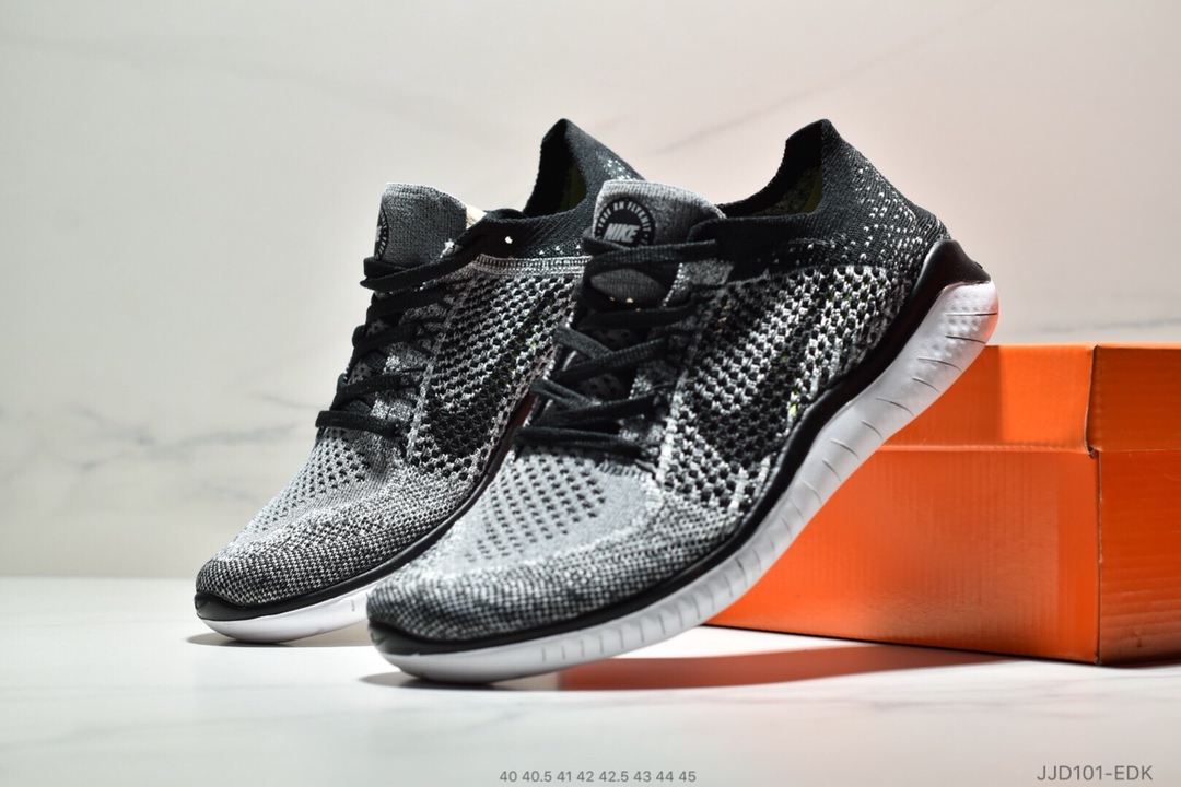 110<br />耐克新款 Nike Free Rn Flyknit 2018赤足飞线编织运动跑步鞋休闲鞋40-45