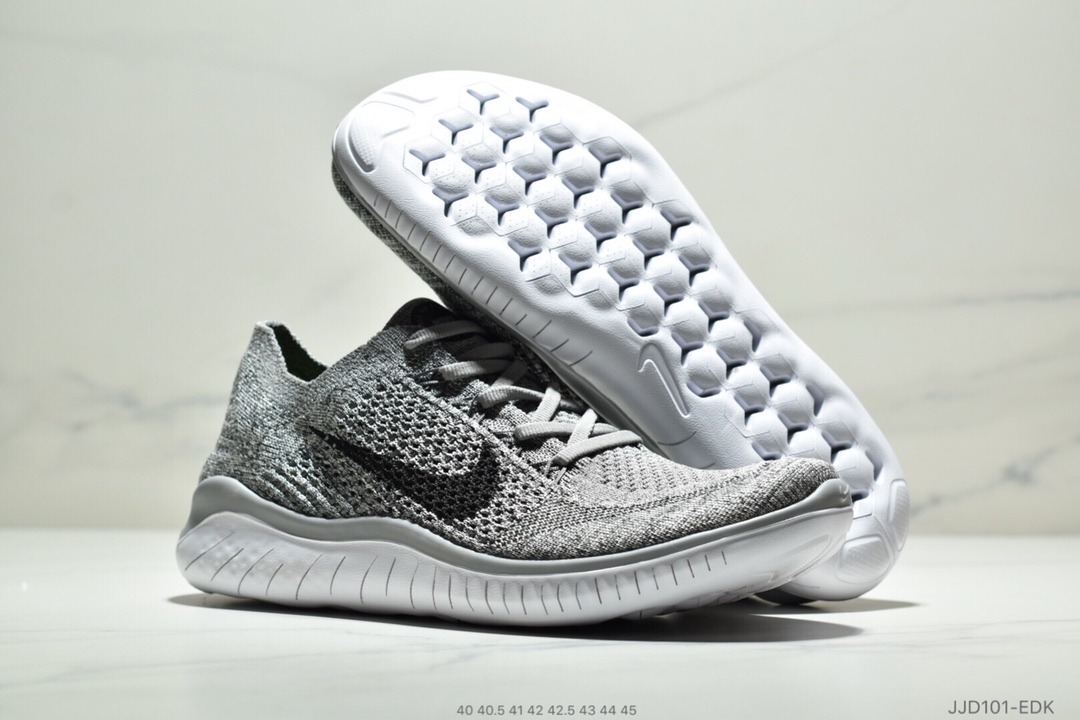 110<br />耐克新款 Nike Free Rn Flyknit 2018赤足飞线编织运动跑步鞋休闲鞋40-45