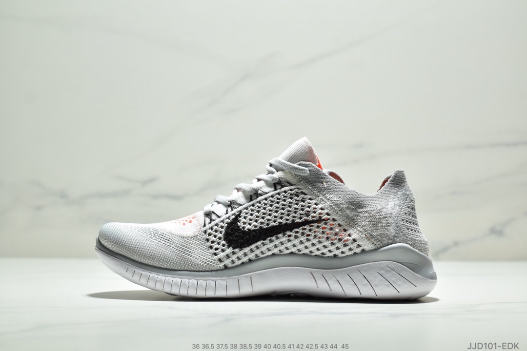 110<br />耐克新款 Nike Free Rn Flyknit 2018赤足飞线编织运动跑步鞋休闲鞋36-45