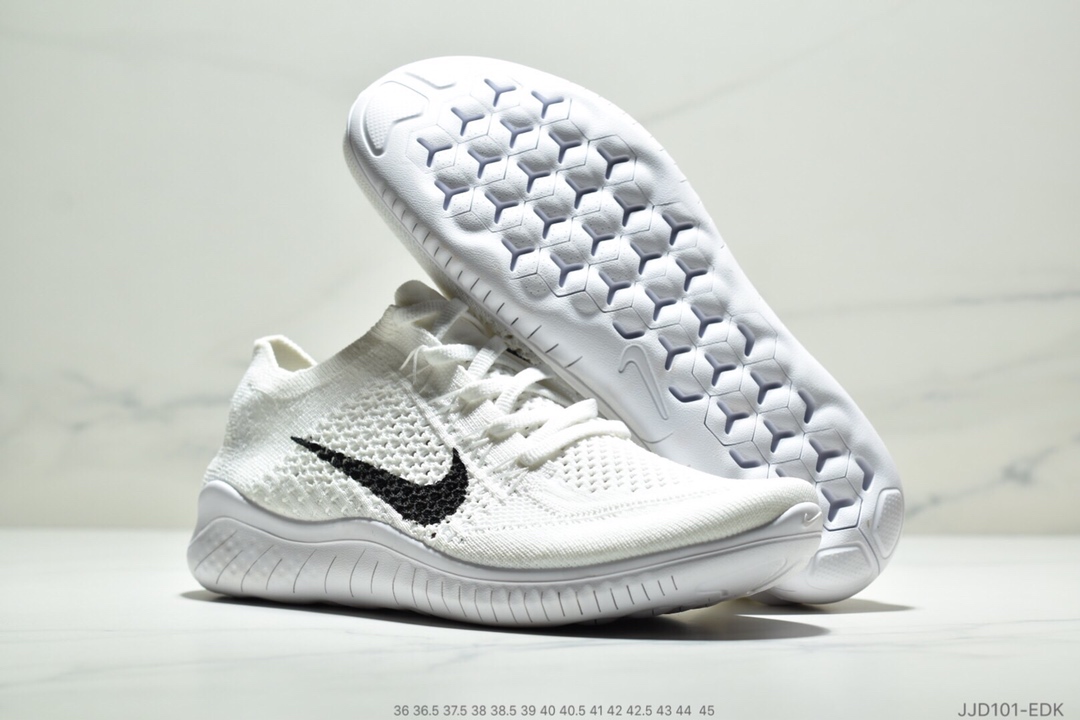 110<br />耐克新款 Nike Free Rn Flyknit 2018赤足飞线编织运动跑步鞋休闲鞋36-45