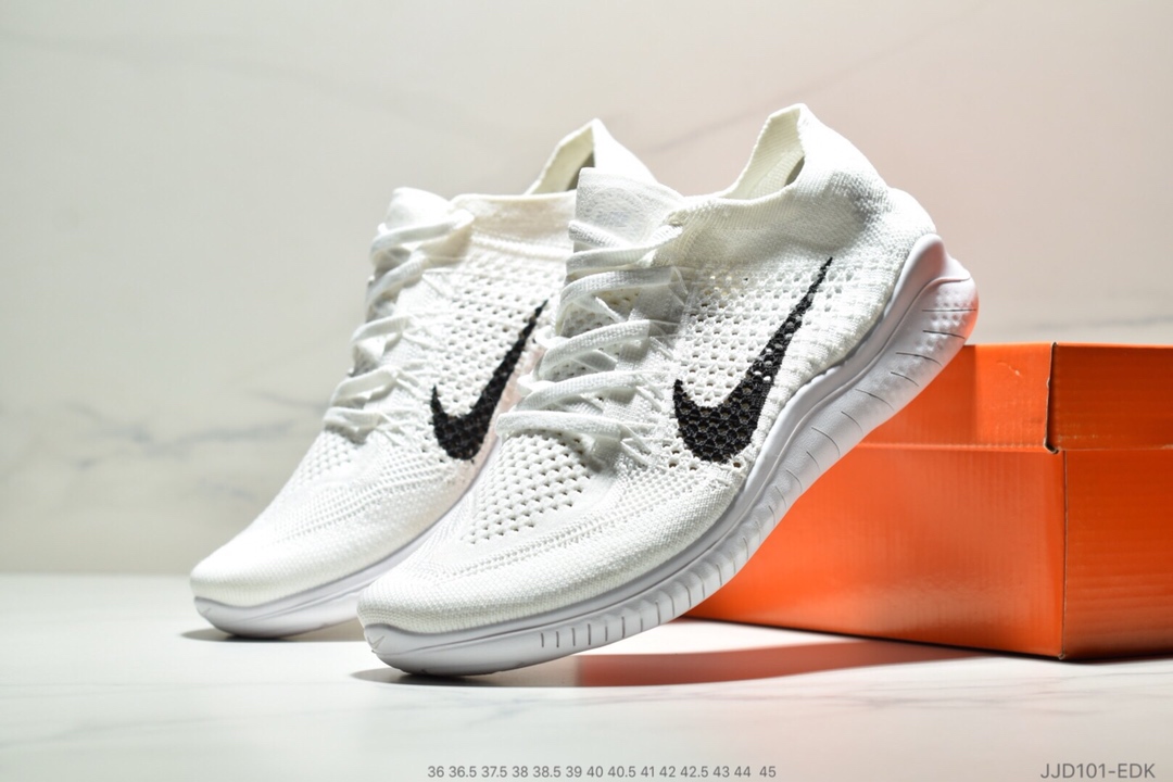 110<br />耐克新款 Nike Free Rn Flyknit 2018赤足飞线编织运动跑步鞋休闲鞋36-45