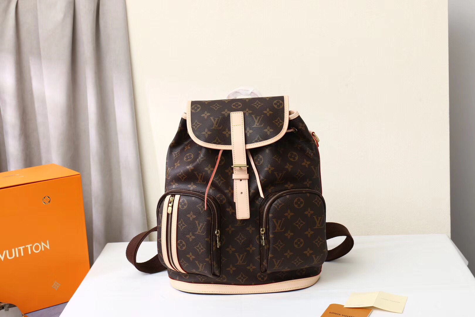 Louis Vuitton Bags Backpack Yellow Polishing Monogram Canvas Cowhide