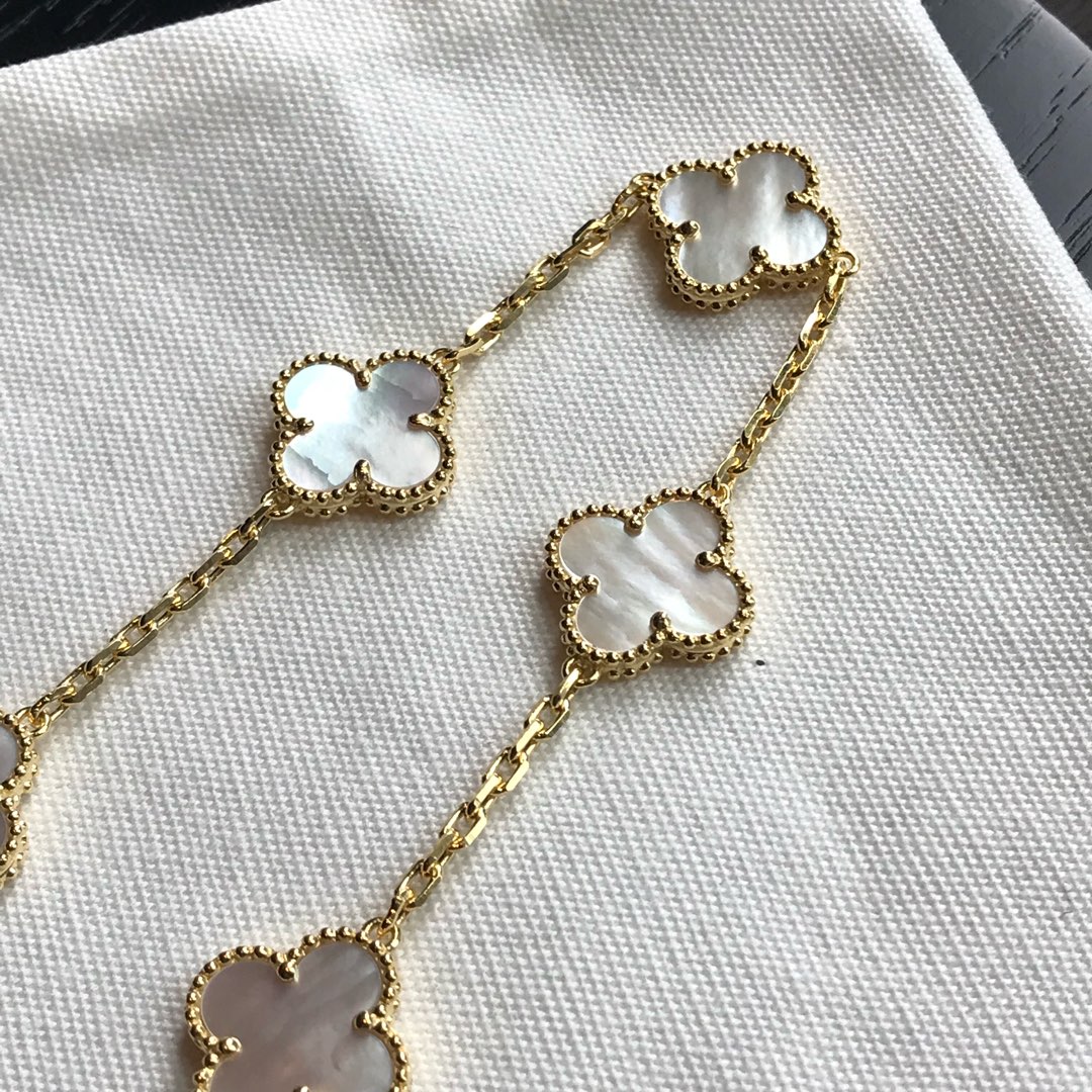 Van Cleef & Arpels 红玉髓/白母贝/黑玛瑙/孔雀石
