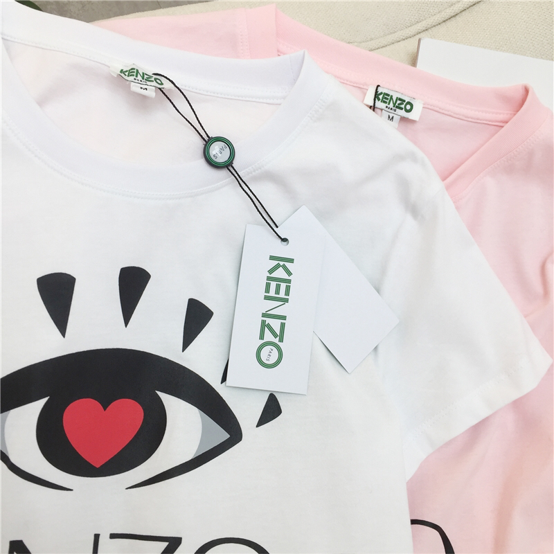 Kenzo19春夏情人节大眼睛情侣款短袖T