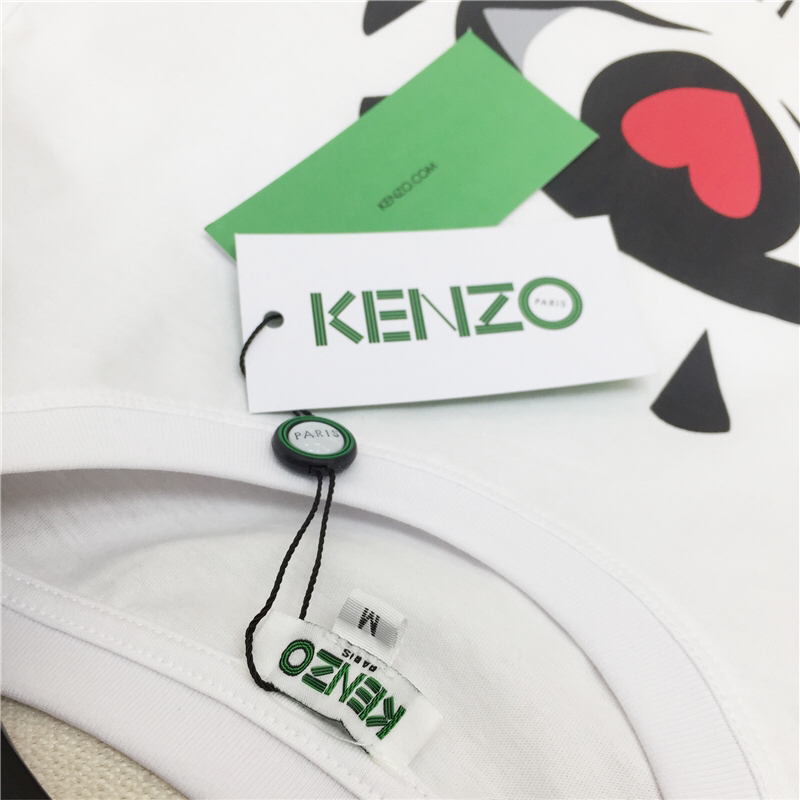 Kenzo19春夏情人节大眼睛情侣款短袖T